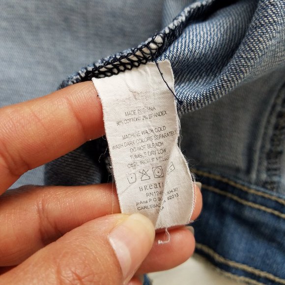 Prana Distressed Denim Jacket Size XS - Picture 11 of 13